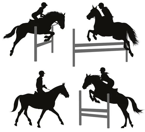 Equestrian sports set 2 — Stock Vector