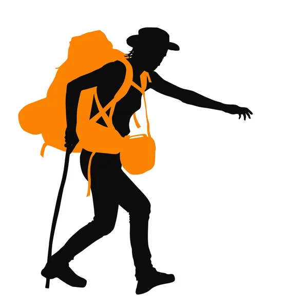 Vector Backpacker — Stockvector