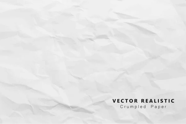 Verfrommeld Wit Papier Abstract Design Achtergrond Eps Vector Illustratie — Stockvector