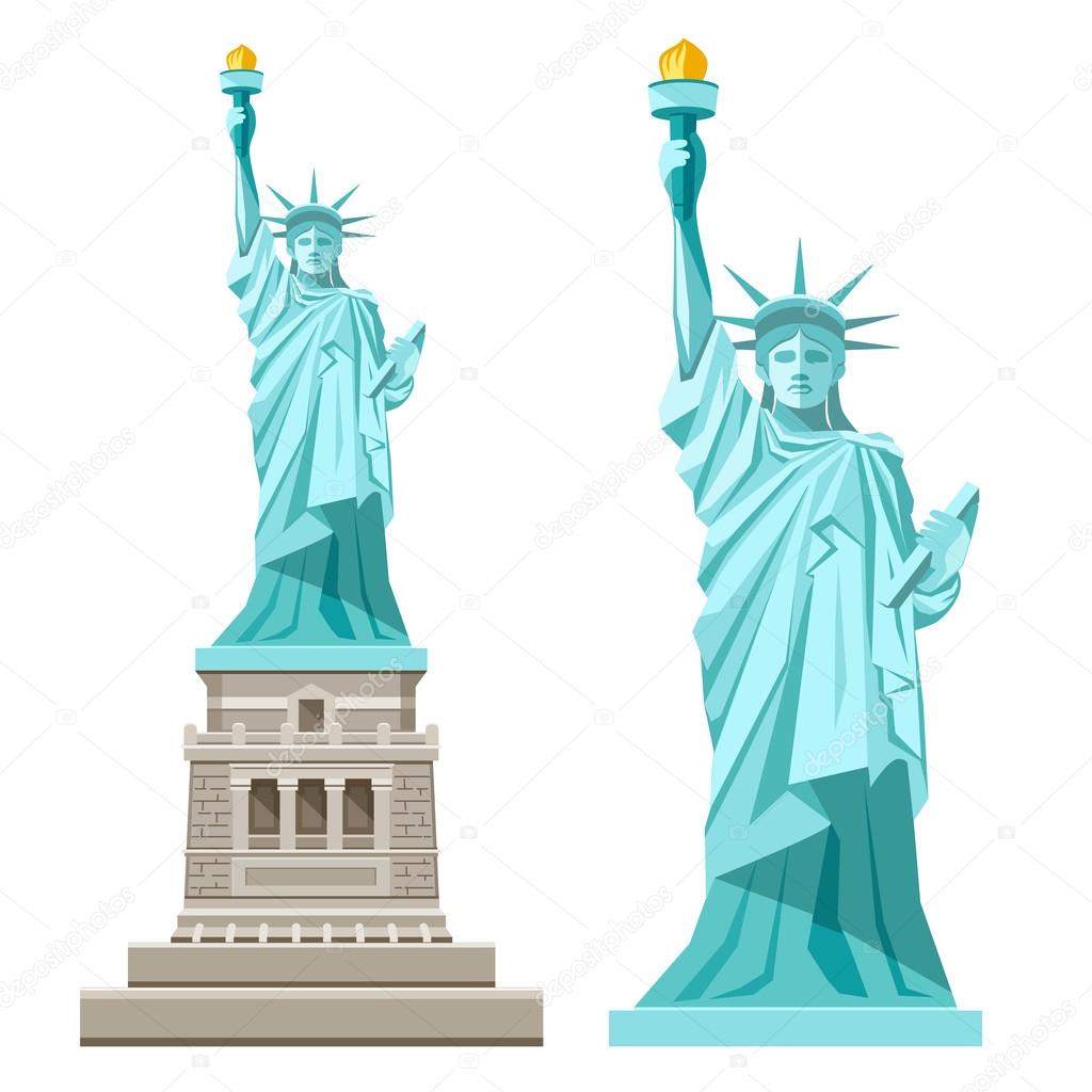 Statue of liberty of america design vector