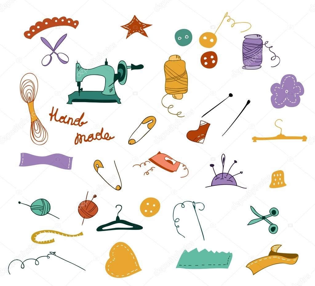 Sewing measure tools Royalty Free Vector Image