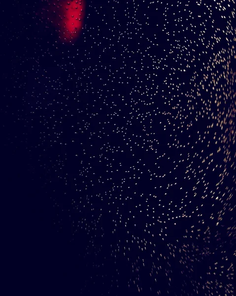 Niesamowity Makro Obraz Kropel Wody Czarnym Tłem Czerwonym Blaskiem Wysokiego — Zdjęcie stockowe