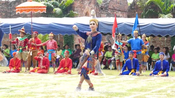 Taniec tradycyjny tajski — Wideo stockowe