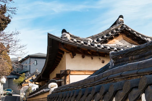 Traditionele Koreaanse stijl architectuur. — Stockfoto