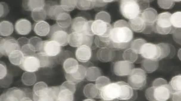 Movimento del bokeh bianco e nero . — Video Stock