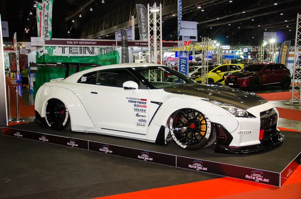 Nissan GT-R R35 AIMGAIN car on display at Bangkok International — Stock Photo, Image