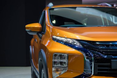 Mitsubishi Xpander Cross arabası 41. BANGKOK ULUSLARARASI MOTOR Şov 2020 'de 14 Temmuz 2020' de Tayland, Nonthaburi 'de sergileniyor..