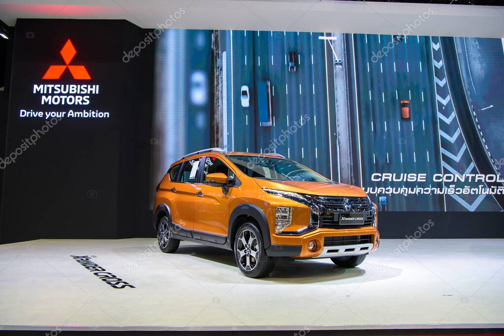 Mitsubishi Xpander Cross car on display at THE 41st BANGKOK INTERNATIONAL MOTOR SHOW 2020 on July 14, 2020 in Nonthaburi, Thailand.