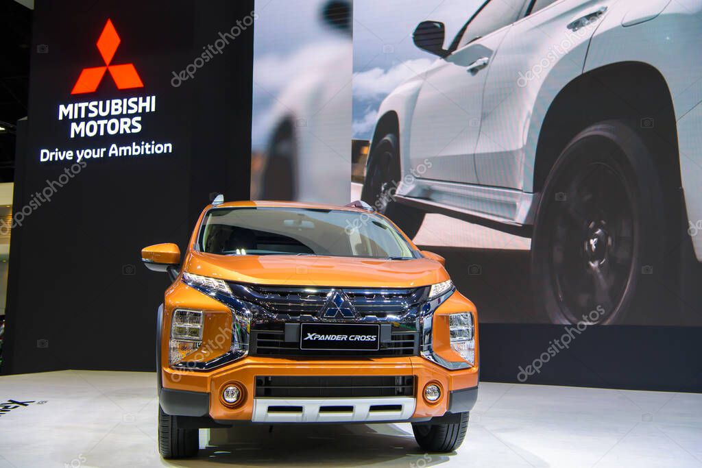 Mitsubishi Xpander Cross car on display at THE 41st BANGKOK INTERNATIONAL MOTOR SHOW 2020 on July 14, 2020 in Nonthaburi, Thailand.