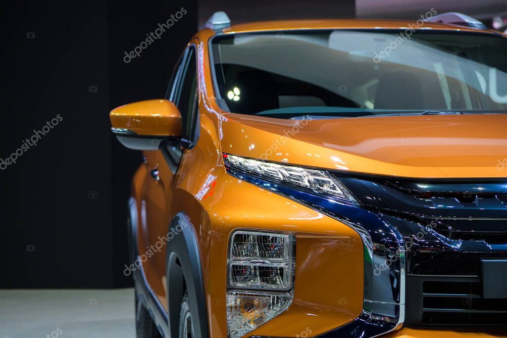 Mitsubishi Xpander Cross car on display at THE 41st BANGKOK INTERNATIONAL MOTOR SHOW 2020 on July 14, 2020 in Nonthaburi, Thailand.