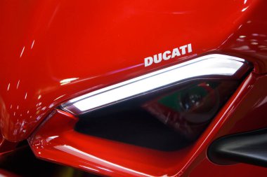 Ducati X Diavel Motosikletleri 41. BANGKOK ULUSLARARASI MOTOR Şovu 2020 'de 14 Temmuz 2020' de Tayland, Nonthaburi 'de sergileniyor..