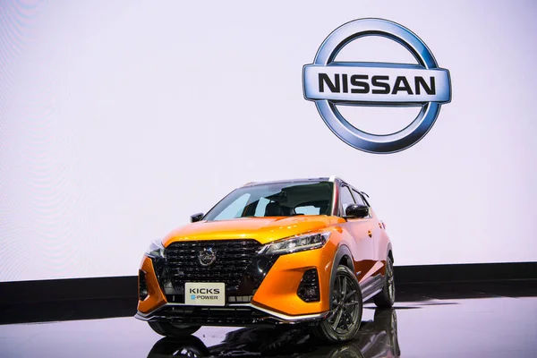 All New Nissan Kicks Power 2020 Display 41St Bangkok International — Zdjęcie stockowe