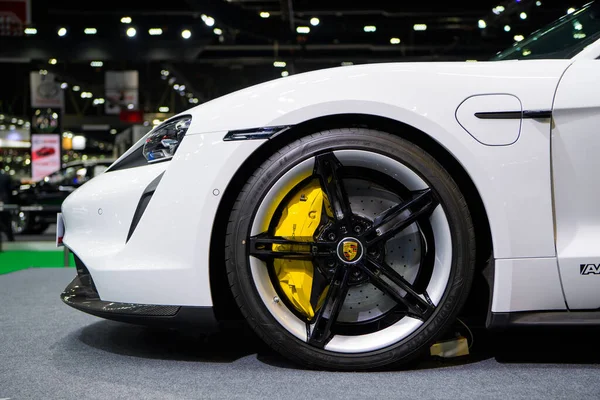 Porsche Taycan Turbo Auto Displeji 41St Bangkok Mezinárodní Motor Show — Stock fotografie