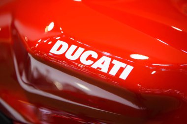 Ducati X Diavel Motosikletleri 41. BANGKOK ULUSLARARASI MOTOR Şovu 2020 'de 14 Temmuz 2020' de Tayland, Nonthaburi 'de sergileniyor..