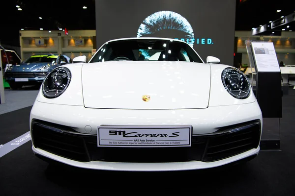 Porsche 911 Carrera Nın Arabası Bangkok Uluslararasi Motor Şov 2020 — Stok fotoğraf