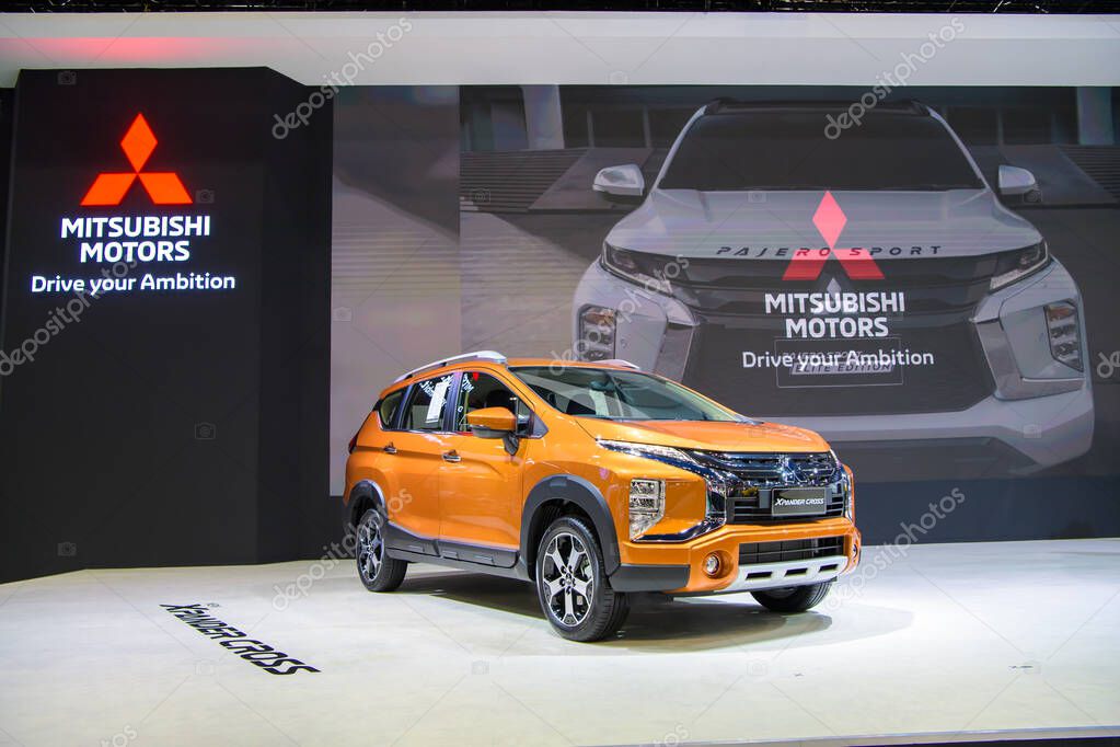 Mitsubishi Xpander Cross car on display at THE 41st BANGKOK INTERNATIONAL MOTOR SHOW 2020 on July 14, 2020 in Nonthaburi, Thailand.