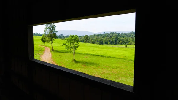 Punto Vista Del Prado Mirando Pasar Ventanas Casa Campo — Foto de Stock