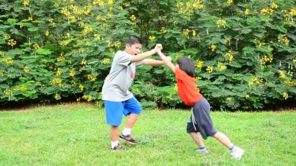 Boys and girls playing. HD — Stock Video