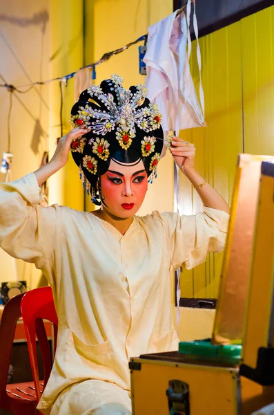 Chinese opera actrice — Stockfoto