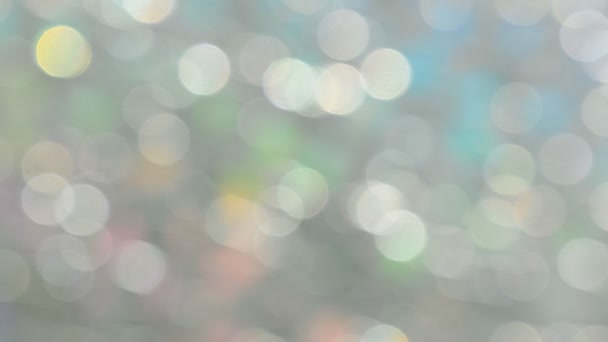 Bokeh av ljus genom glas. — Stockvideo