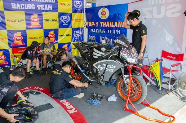 Thaiföld Superbike világbajnokság 2015 kerek 1 — Stock Fotó