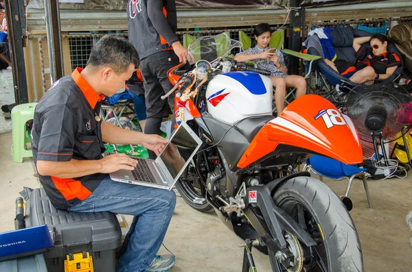 Thailändische Superbikes Meisterschaft 2015 Lauf 1 — Stockfoto