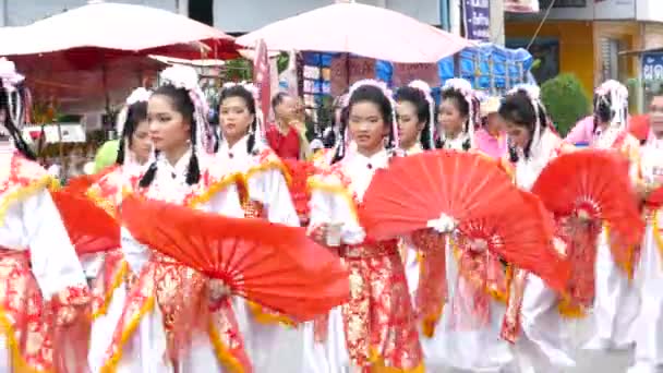 El respeto al dios de los chinos el festival anual . — Vídeo de stock