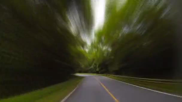 Conducir a través de la carretera . — Vídeo de stock