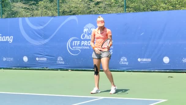 Angelina Skidanova a Chang ITF Pro Circuit 2015 . — Video Stock