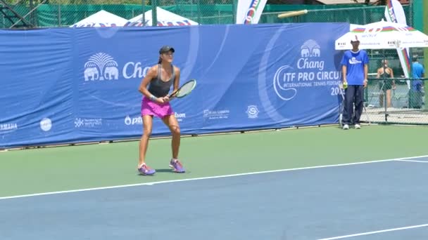Veronica M. Corning in Chang Itf Pro Circuit 2015 — Stockvideo