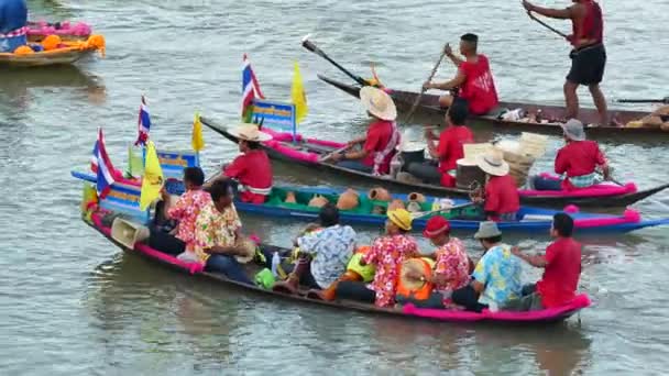 Culture originale des personnes vivant près de la rivière en Thaïlande . — Video