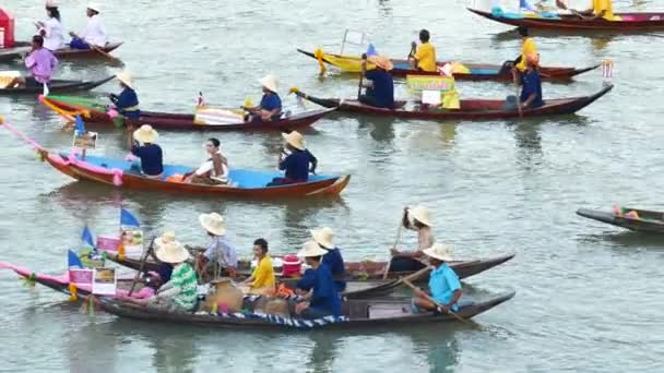 Culture originale des personnes vivant près de la rivière en Thaïlande . — Video