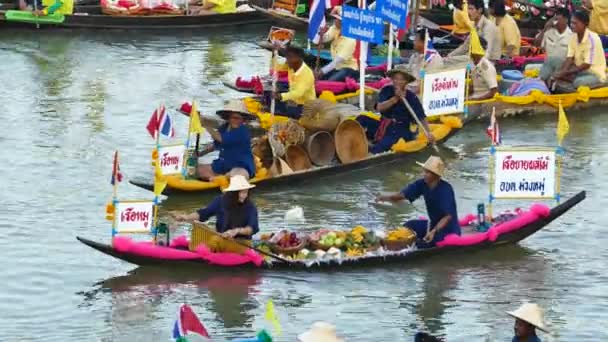 Oryginalna kultura ludzi żyjących w pobliżu rzeki w Tajlandii. — Wideo stockowe
