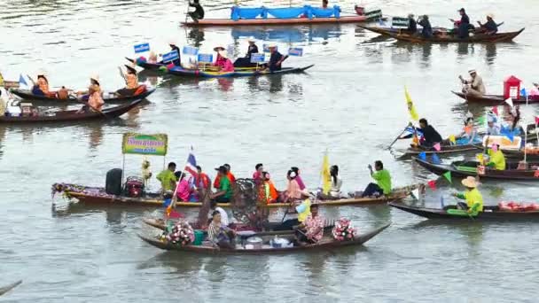 Culture originale des personnes vivant près de la rivière en Thaïlande . — Video