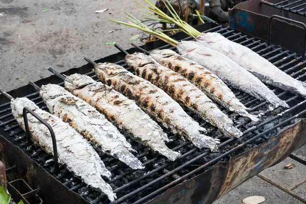 Grill striped snakehead fish. — Stock Photo, Image