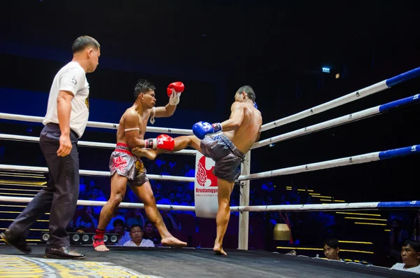 Krudam fight # 4 am muaythai tag — Stockfoto