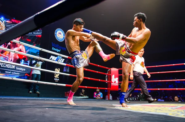 Krudam fight # 4 am muaythai tag — Stockfoto