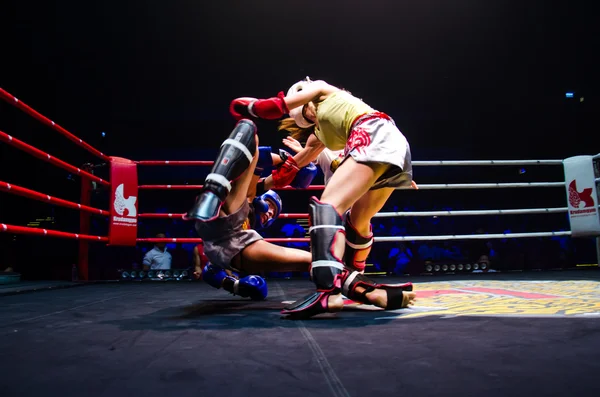 Krudam fight # 4 am muaythai tag — Stockfoto