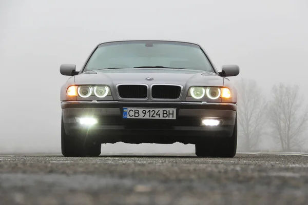 Chernigov Ukraine January 2021 Old Car Bmw Series E38 Road — Stock Photo, Image