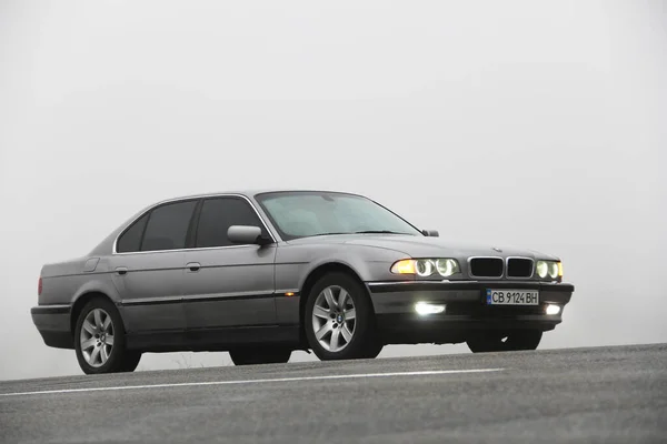 Chernigov Ucrania Enero 2021 Automóvil Viejo Bmw Series E38 Carretera — Foto de Stock