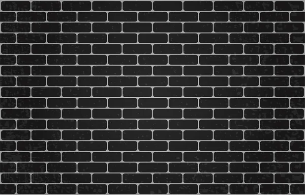 Pared Ladrillo Negro Ladrillo Limpio Fondo Ladrillo — Vector de stock