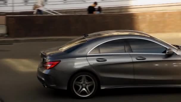 Kiev Ukraine May 2021 Mercedes Cla Driving City Mercedes Motion — Stok video