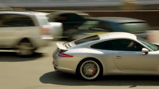 Kiev Ukraine May 2021 Porsche 911 Rides City Porsche Motion — Video Stock