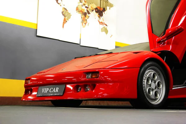 Kiev Ukrayna Mayıs 2021 Kırmızı Lüks Süper Araba Lamborghini Diablo — Stok fotoğraf