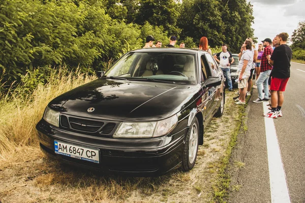 Chernigov Ukraine Juli 2021 Saab Auto Auf Dem Hintergrund Der — Stockfoto