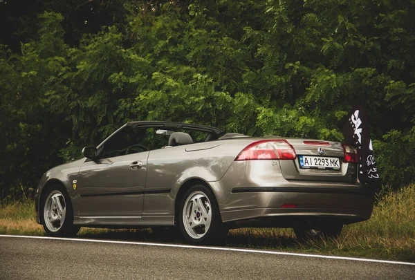 Tchernigov Ukraine Juillet 2021 Voiture Saab Sur Route Saab Cabriolet — Photo