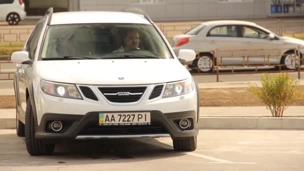 Chernihiv Ucraina Luglio 2021 Saab Cars Diversi Modelli Auto Saab — Video Stock