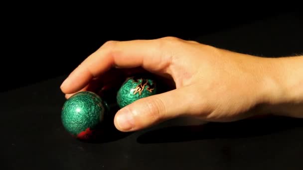 Bolas Massagem Para Mãos Bolas Mão — Vídeo de Stock