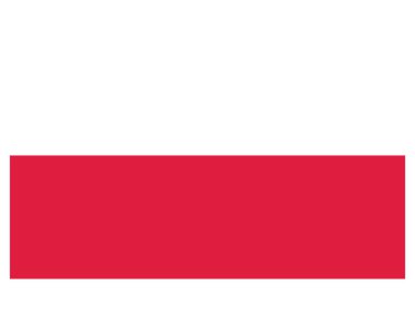 Polonya 'nın Avrupa Ülkesi Bayrağı