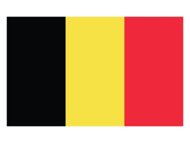 Belçika 'nın Avrupa Ülkesi Bayrağı